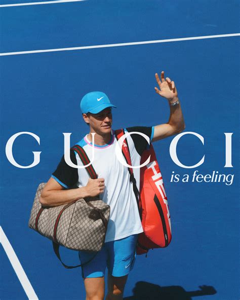 sinner contratto gucci|Jannik Sinner Fuels Tennis.